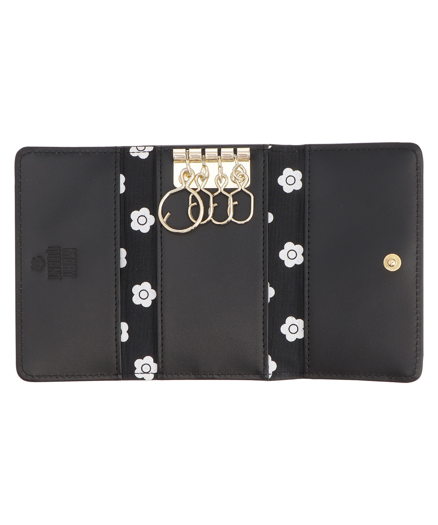 MARY QUANT「デイジーパッチスナップ2 キーケース」|キーケース|