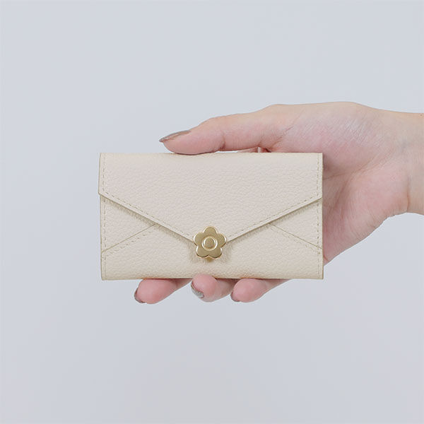 MARY QUANT「シーリングデイジーレターキーケース」|キーケース|グレー