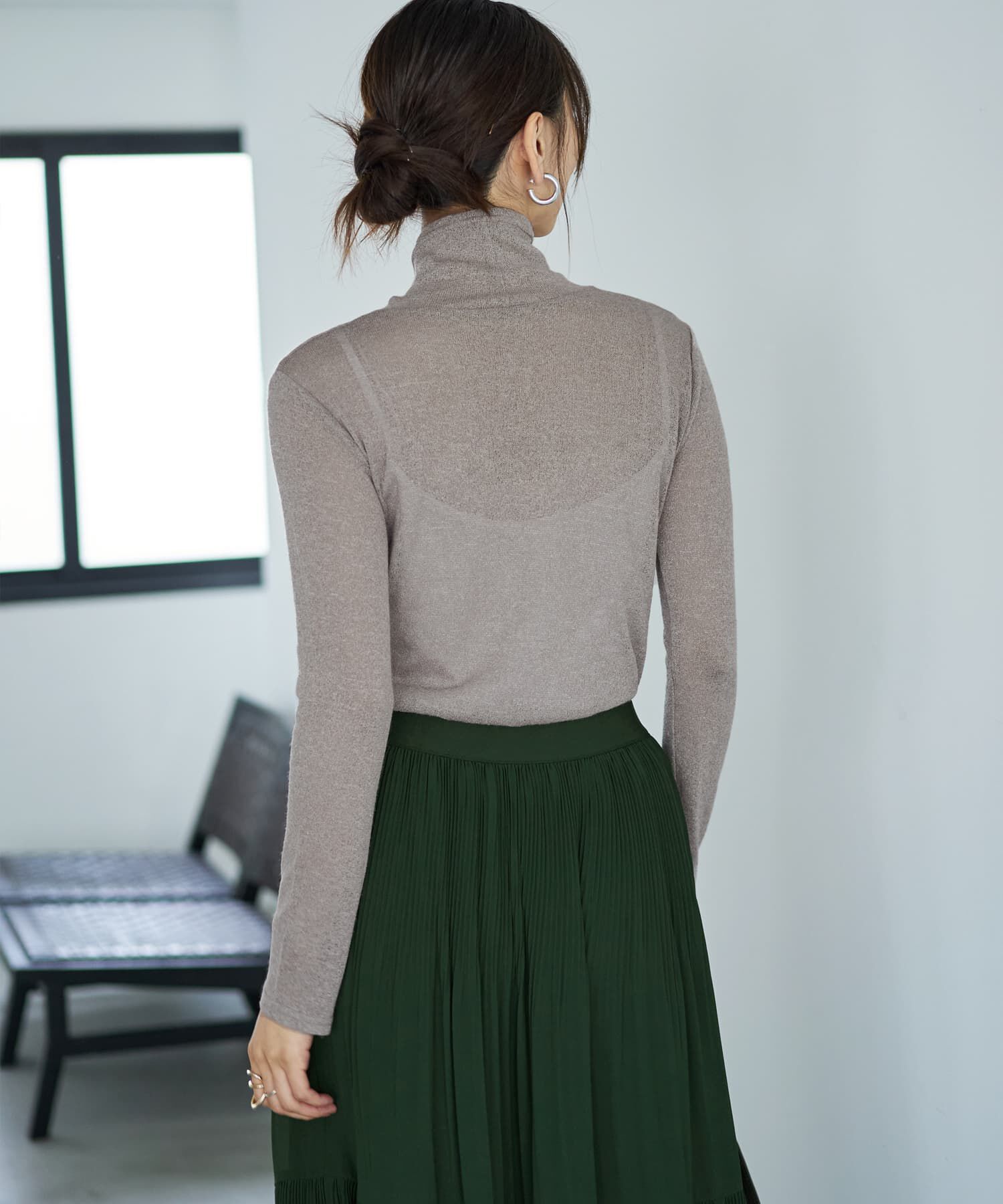 STYLE DELI「テクスチャーインナータートルトップス」|Tシャツ・カットソー|