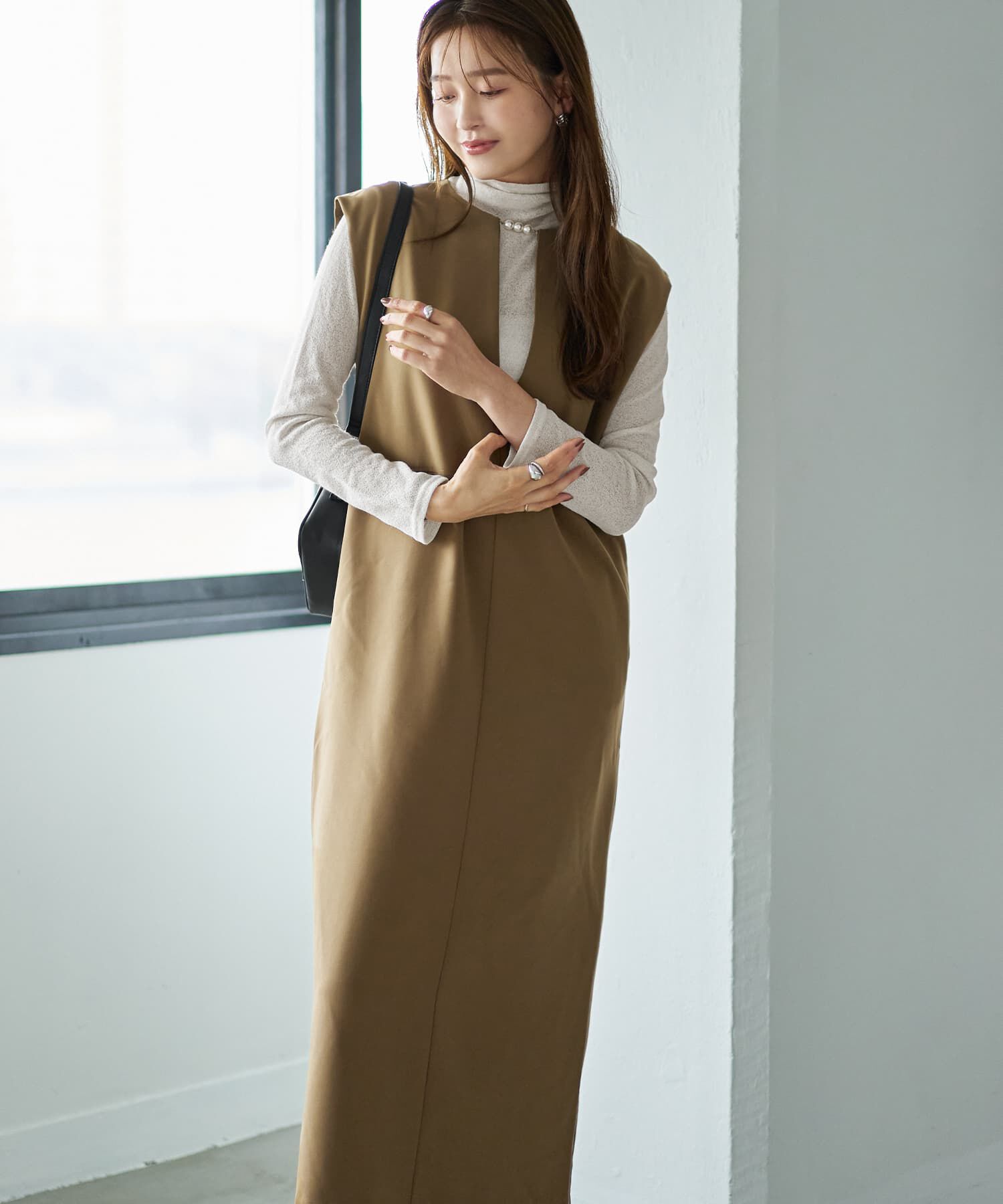 STYLE DELI「テクスチャーインナータートルトップス」|Tシャツ・カットソー|