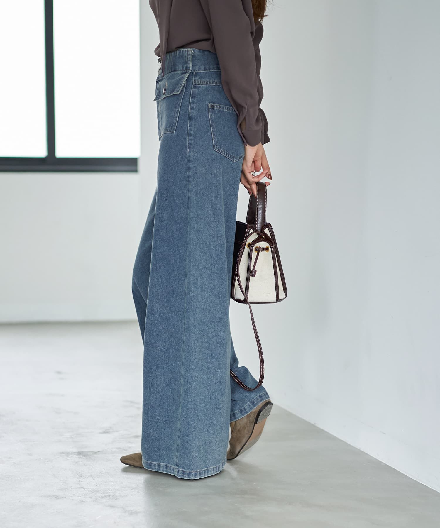 STYLE DELI「ポケットデニムバギーパンツ」|デニム|