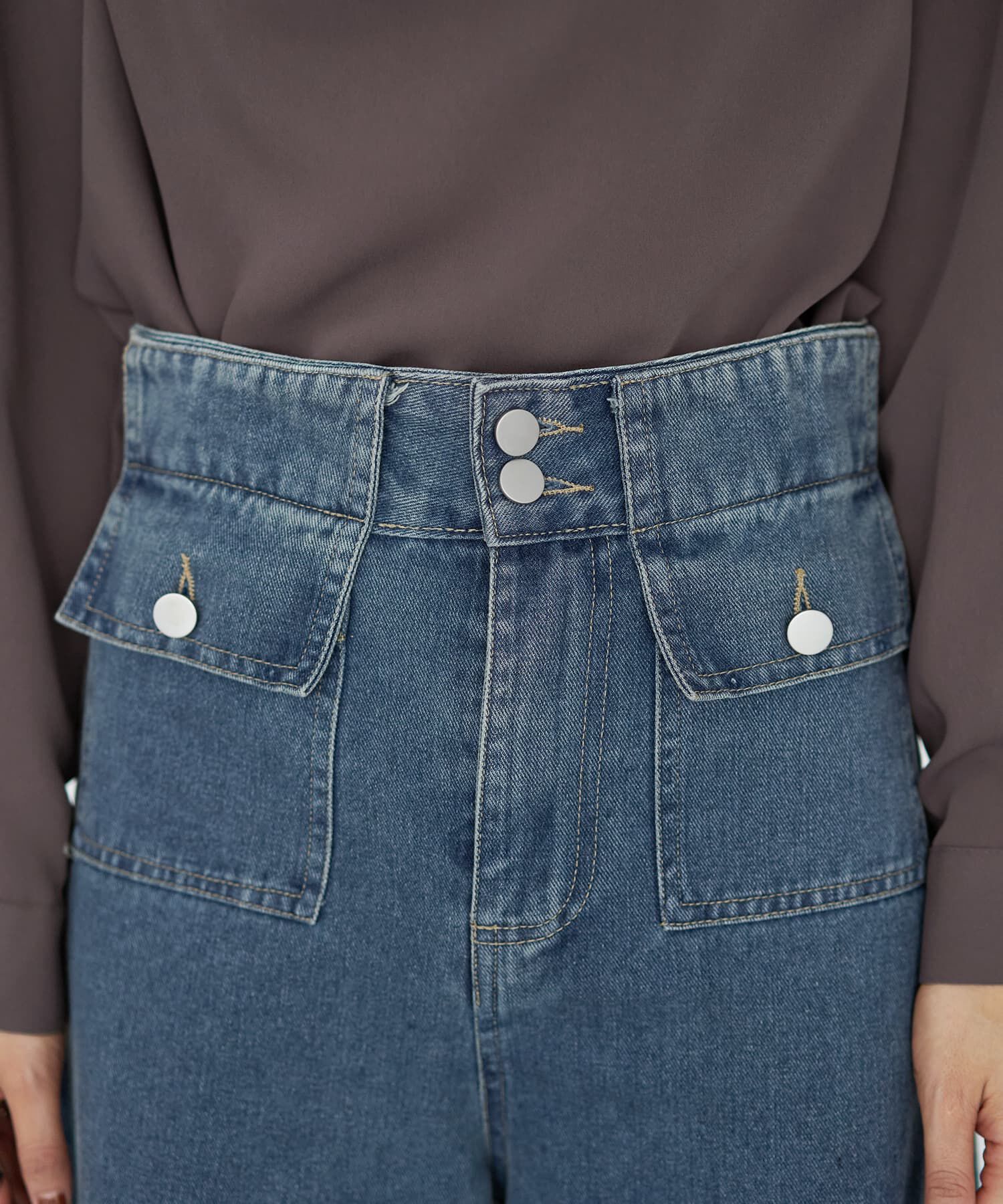 STYLE DELI「ポケットデニムバギーパンツ」|デニム|