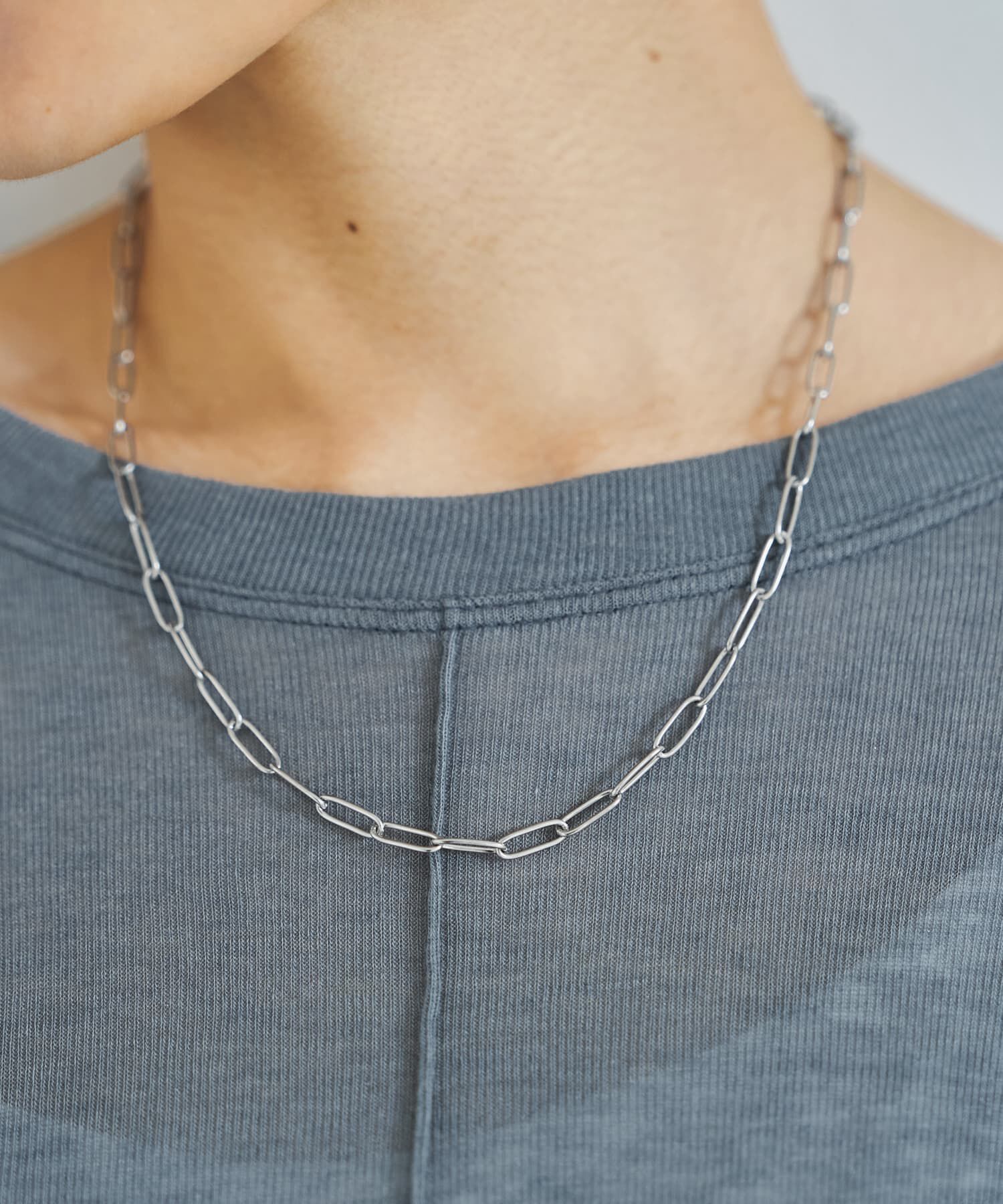 STYLE DELI「【DELI by】モダンミディアムリンクチェーンネックレス」|ネックレス|シルバー