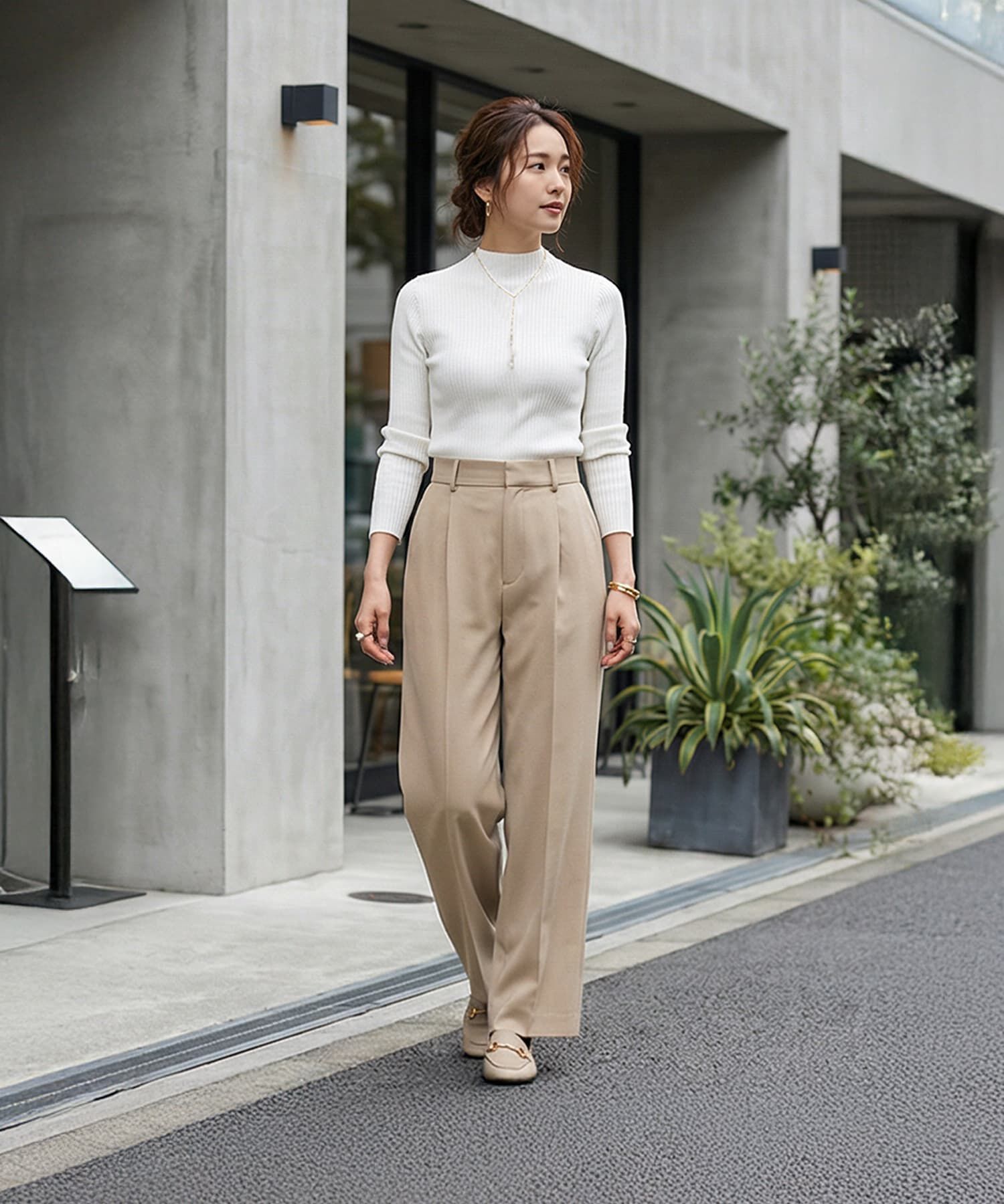 STYLE DELI「【DELI by】パールポイントYラインネックレス」|ネックレス|