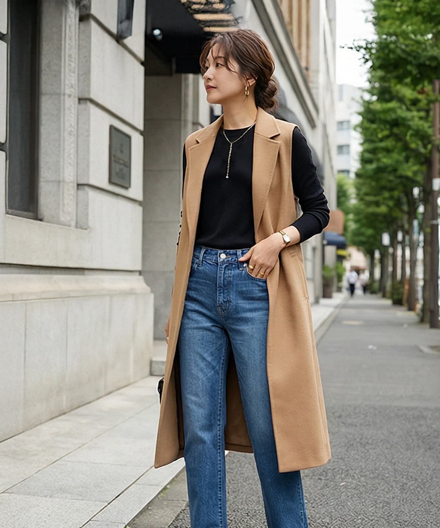 STYLE DELI「【DELI by】パールポイントYラインネックレス」|ネックレス|