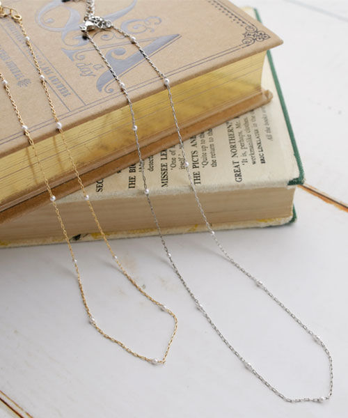 colleca la「パールとチェーンの華奢ネックレス」|ネックレス|