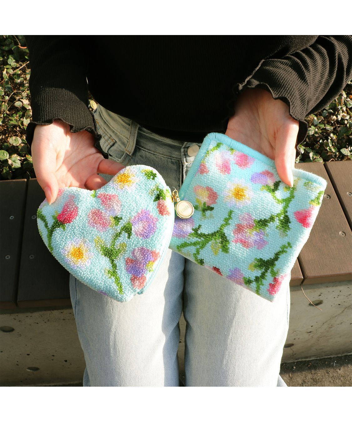 FEILER「スウィートスイートピー　ハートポーチ　SSP-251135」|ポーチ|