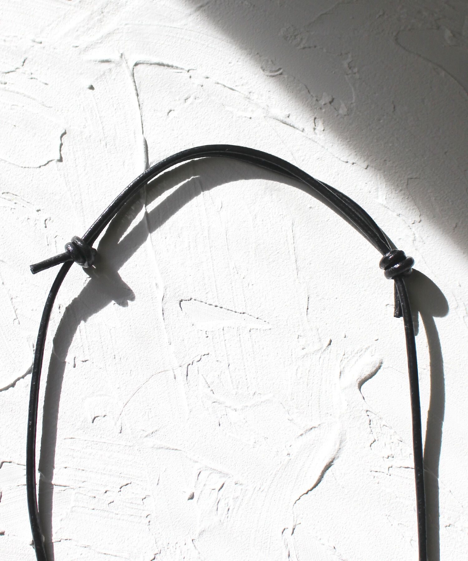 jupiter BLACK LABEL「ダイアモンドシルバークロスペンダント/コードネックレス　ブラック」|ネックレス|