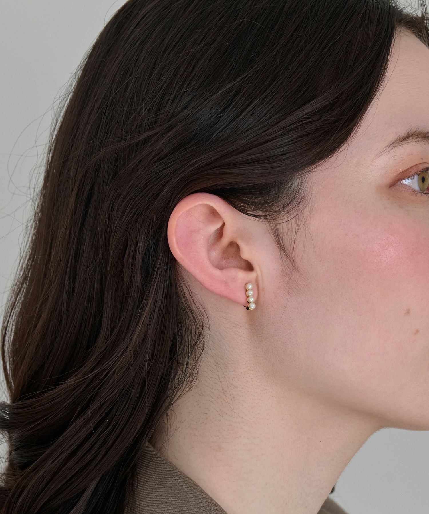 Phoebe「【金属アレルギー対応】【痛くないシリーズ】モードパールライトフィットイヤリング　結婚式/セレモニー」|イヤリング|