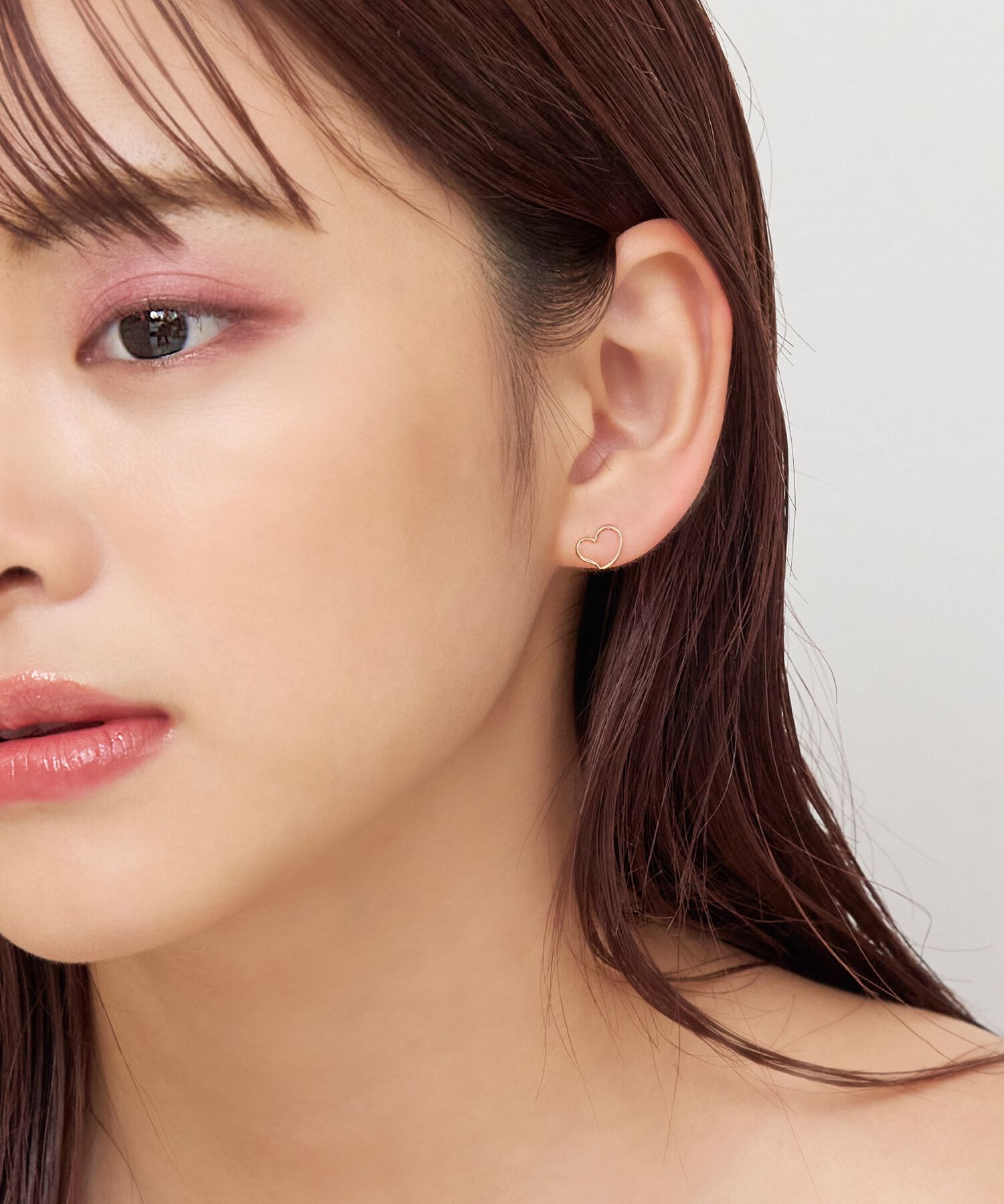 Phoebe「【K10】オープンハートピアス／BOXつき」|ピアス|