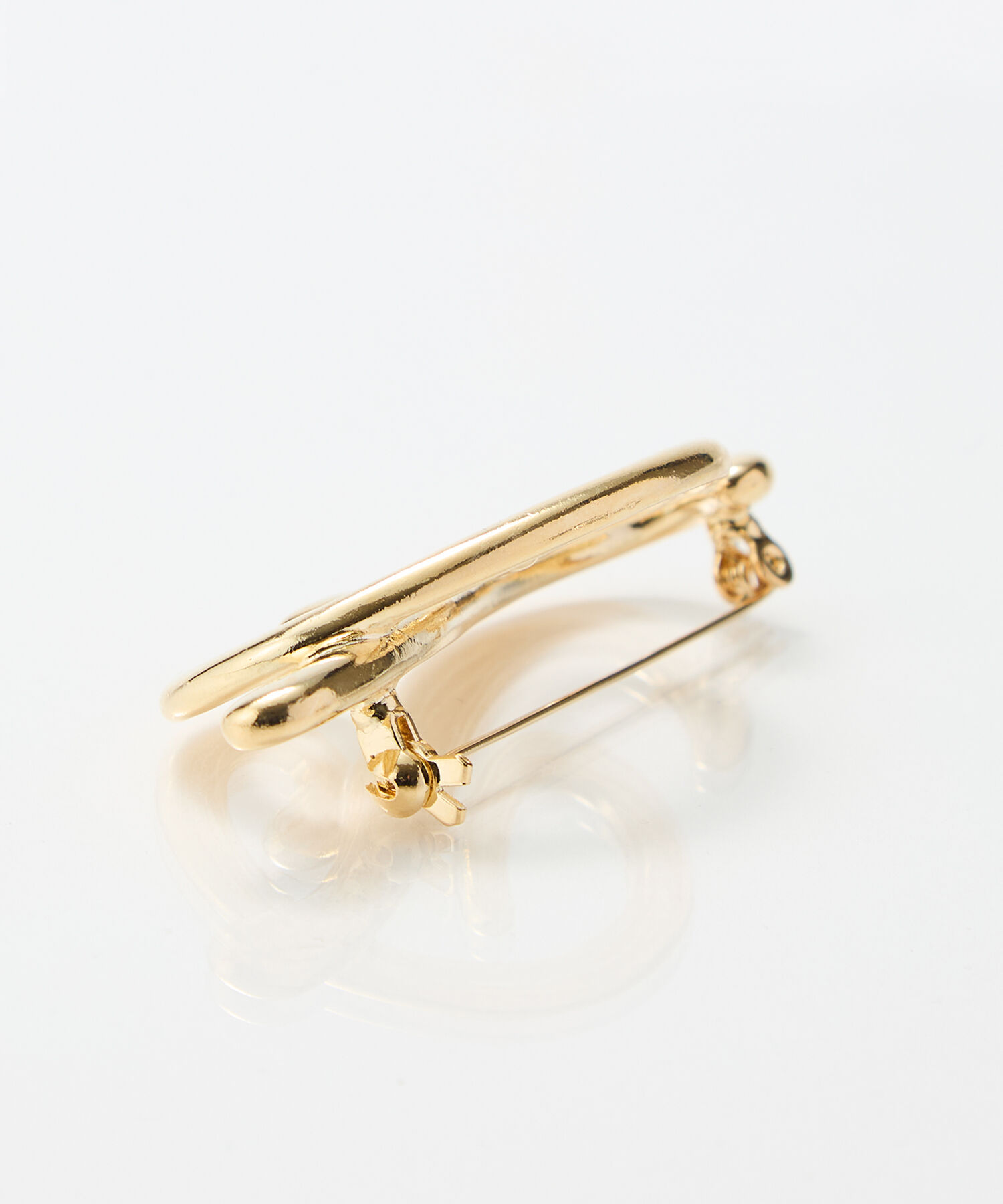 Phoebe「ニュアンスメタルブローチ　ゴールド」|ブローチ・コサージュ|