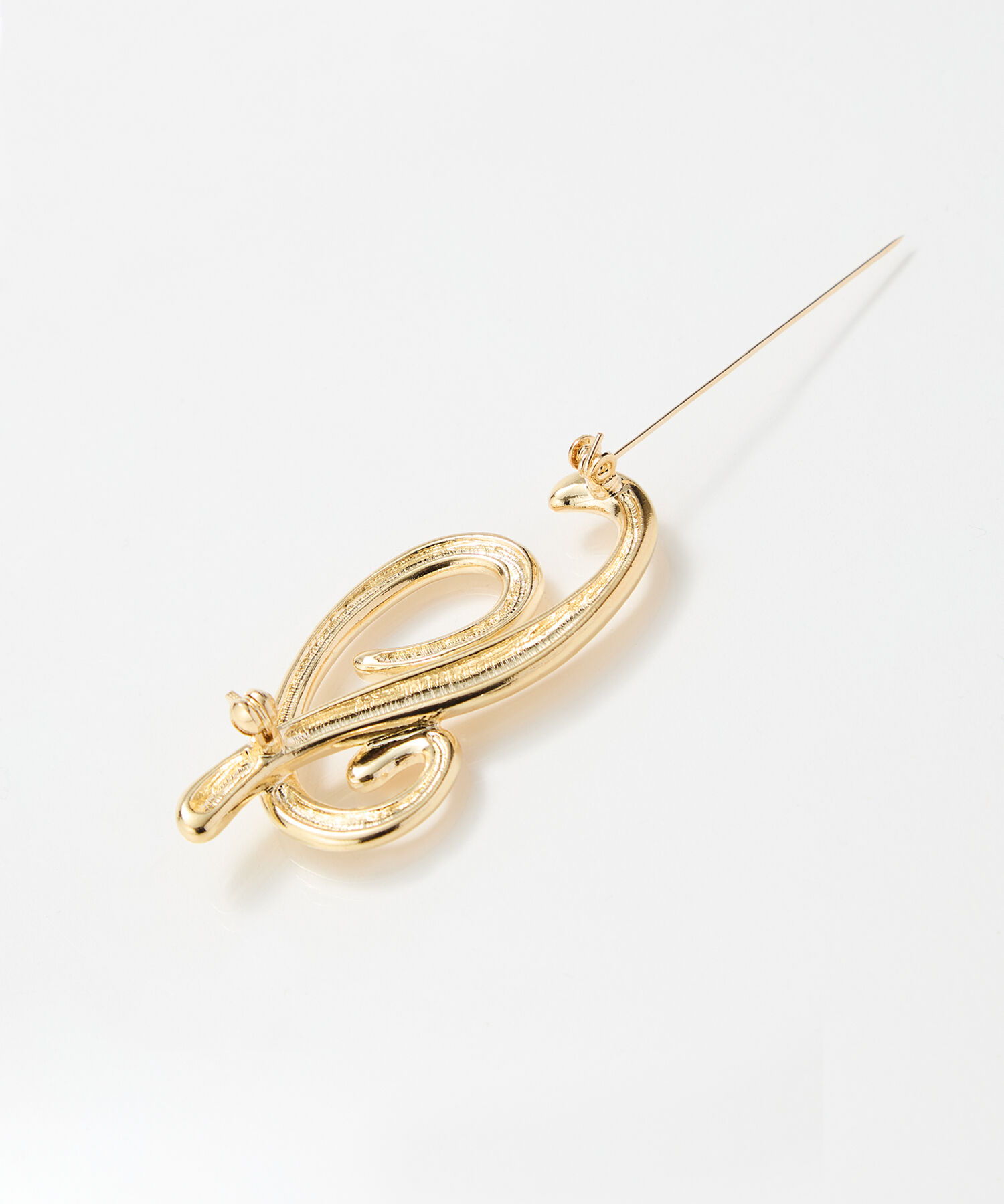 Phoebe「ニュアンスメタルブローチ　ゴールド」|ブローチ・コサージュ|