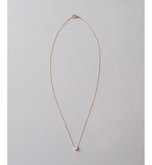 ete「K18 ダイヤモンド 0.15ct ネックレス「ブライト」」|ネックレス|