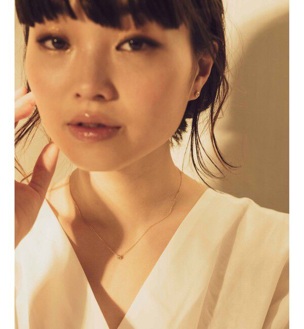 ete「K18 ダイヤモンド 0.15ct ネックレス「ブライト」」|ネックレス|