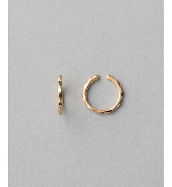 ete「ツイスト フープイヤリング」|イヤリング|イエローゴールド
