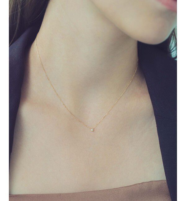 ete「[レイヤード] K18YG ダイヤモンド ネックレス」|ネックレス|