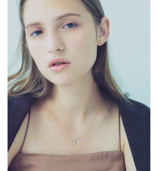 ete「K18YG パーティクル サークル ネックレス」|ネックレス|