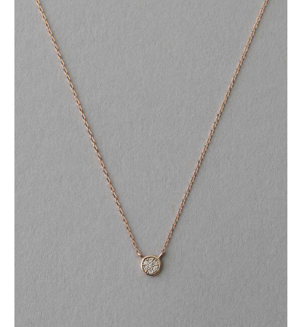 ete「K10MPG ブリリアント ダイヤモンド ネックレス」|ネックレス|ピンクゴールド