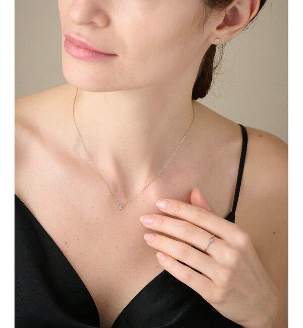 ete「K10MPG ブリリアント ダイヤモンド ネックレス」|ネックレス|