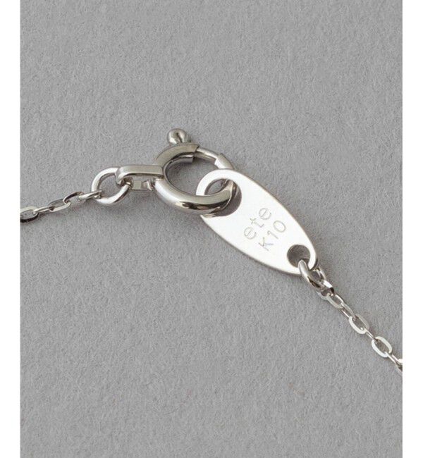 ete「[レイヤード] K10WG ダイヤモンド ネックレス」|ネックレス|