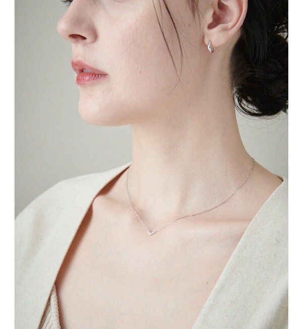 ete「[レイヤード] K10WG ダイヤモンド ネックレス」|ネックレス|