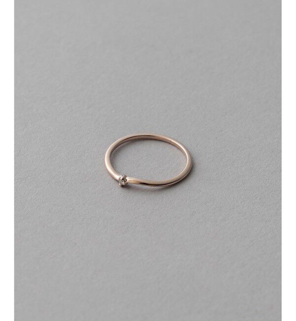 ete「[レイヤード] K18MPG ダイヤモンド リング」|リング|