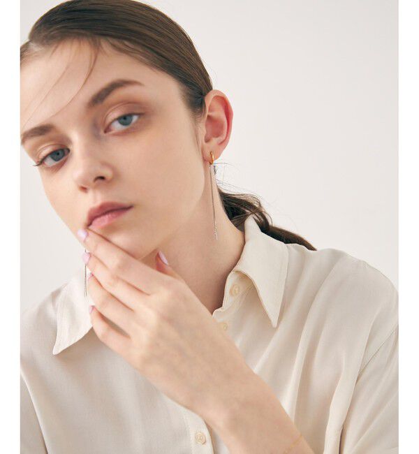 ete「エレガントチェーン リバーシブルイヤリング バイカラー」|イヤリング|