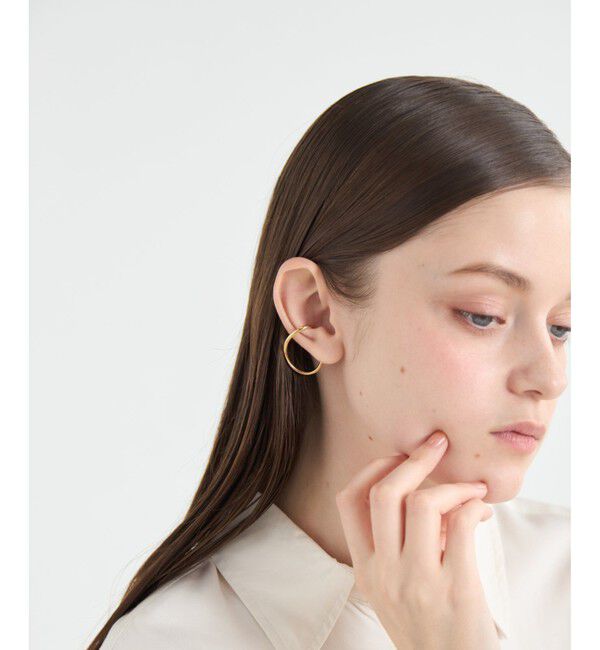 ete「[シェイドカフ] プレーン S イエローゴールド」|イヤーカフ|