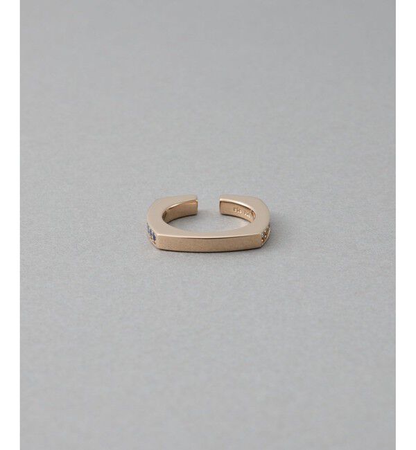 ete「[カラーリスト] ビジュー リバーシブル イヤーカフ ミストピンク」|イヤーカフ|