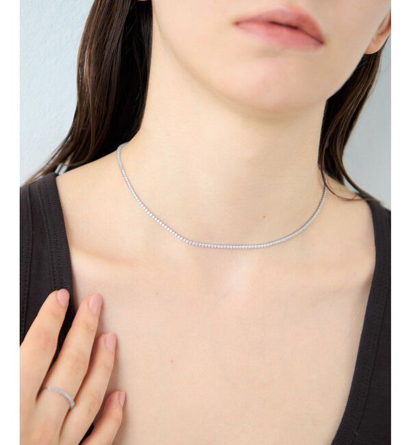 ete「[ラインストーン] チョーカー」|ネックレス|