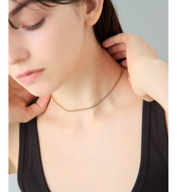 ete「[ラインストーン] チョーカー」|ネックレス|