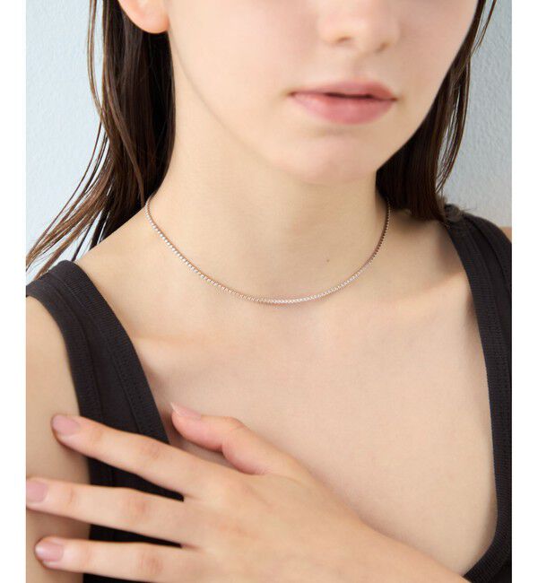 ete「[ラインストーン] チョーカー」|ネックレス|