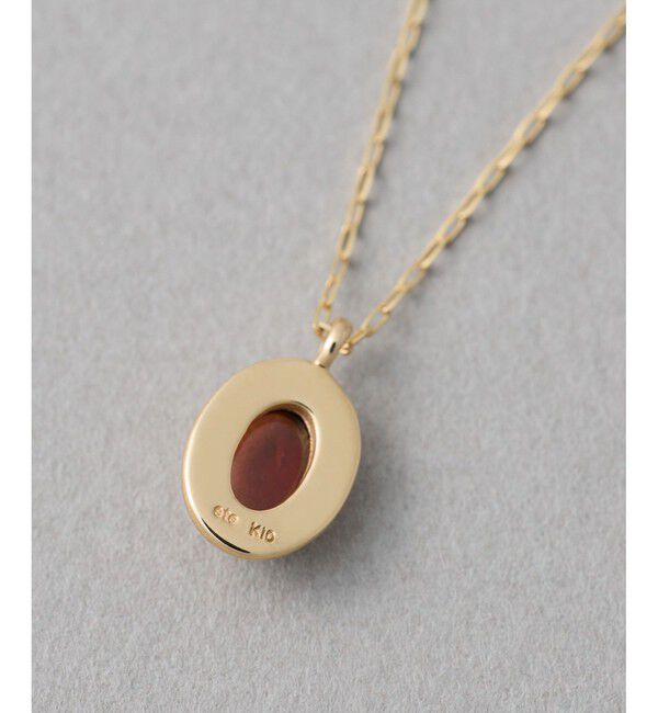 ete「[ガーネット] K10YG カボション ネックレス」|ネックレス|