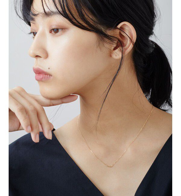 Jouete「K18YG ムーン レイヤー ネックレス」|ネックレス|