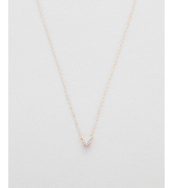 Jouete「K18 ダイヤモンド ネックレス」|ネックレス|ピンクゴールド