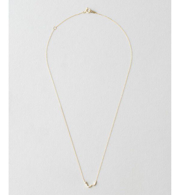 Jouete「K10YG レイヤー ウェーブ ネックレス」|ネックレス|