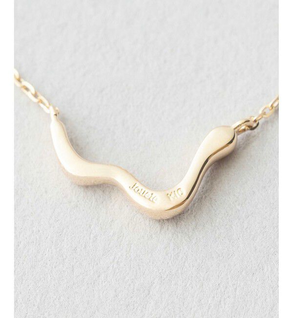 Jouete「K10YG レイヤー ウェーブ ネックレス」|ネックレス|