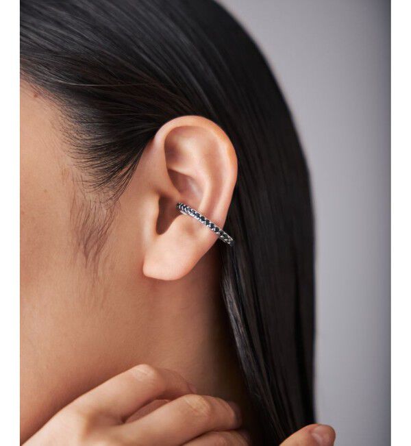 Jouete「イヤーカフス ジルコニア ハーフムーン」|イヤーカフ|