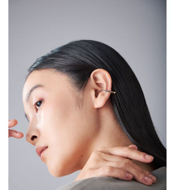 Jouete「イヤーカフス ジルコニア ハーフムーン」|イヤーカフ|
