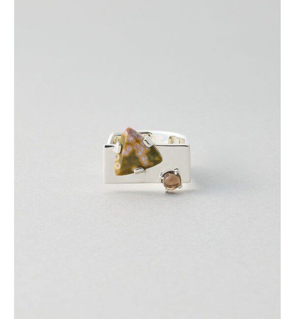 Jouete「ナチュラルストーン プレート」|リング|A