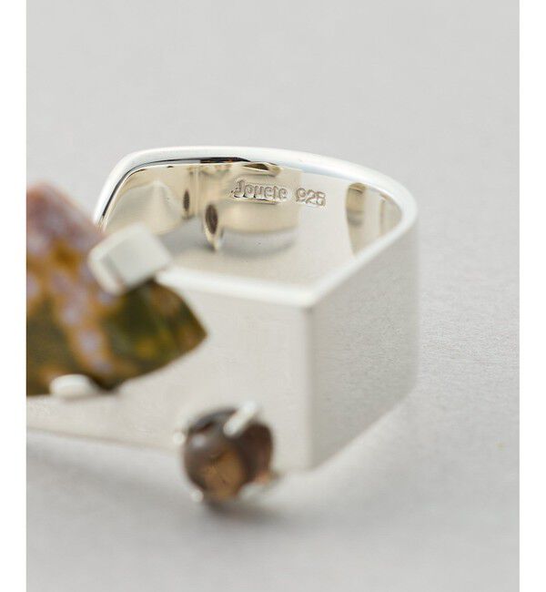 Jouete「ナチュラルストーン プレート」|リング|