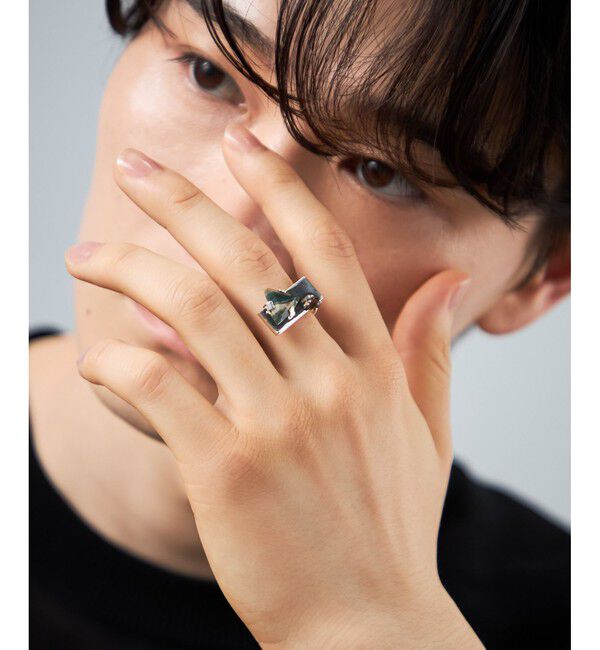 Jouete「ナチュラルストーン プレート」|リング|