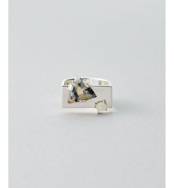 Jouete「ナチュラルストーン プレート」|リング|B