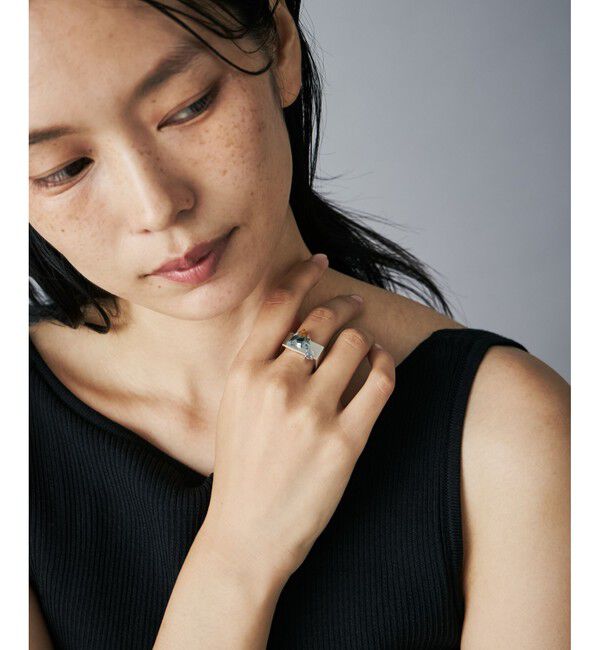 Jouete「ナチュラルストーン プレート」|リング|