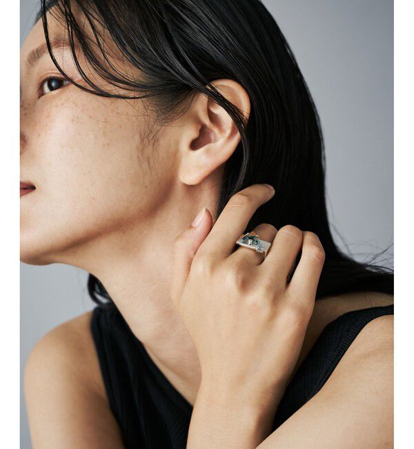 Jouete「ナチュラルストーン プレート」|リング|