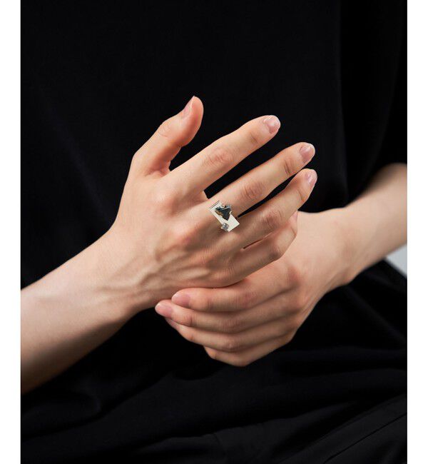 Jouete「ナチュラルストーン プレート」|リング|