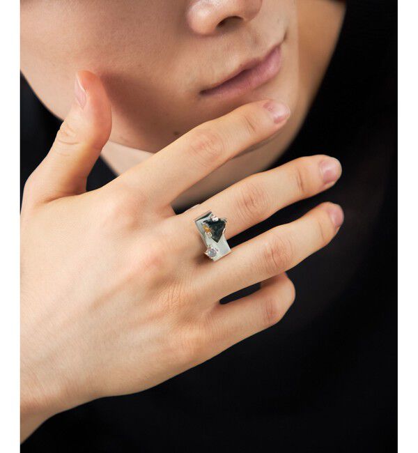 Jouete「ナチュラルストーン プレート」|リング|