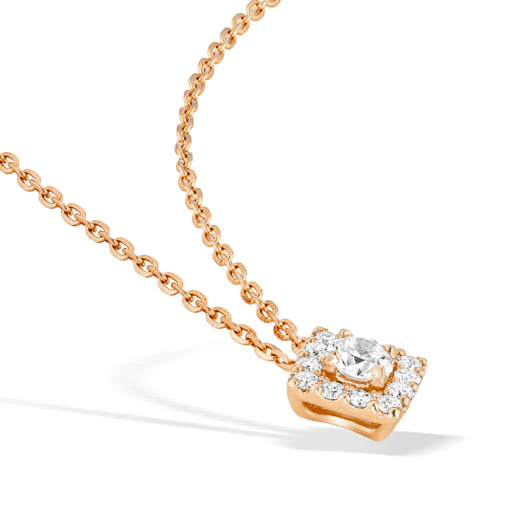 STAR JEWELRY「DIAMOND SQUARE HALO」|ネックレス|