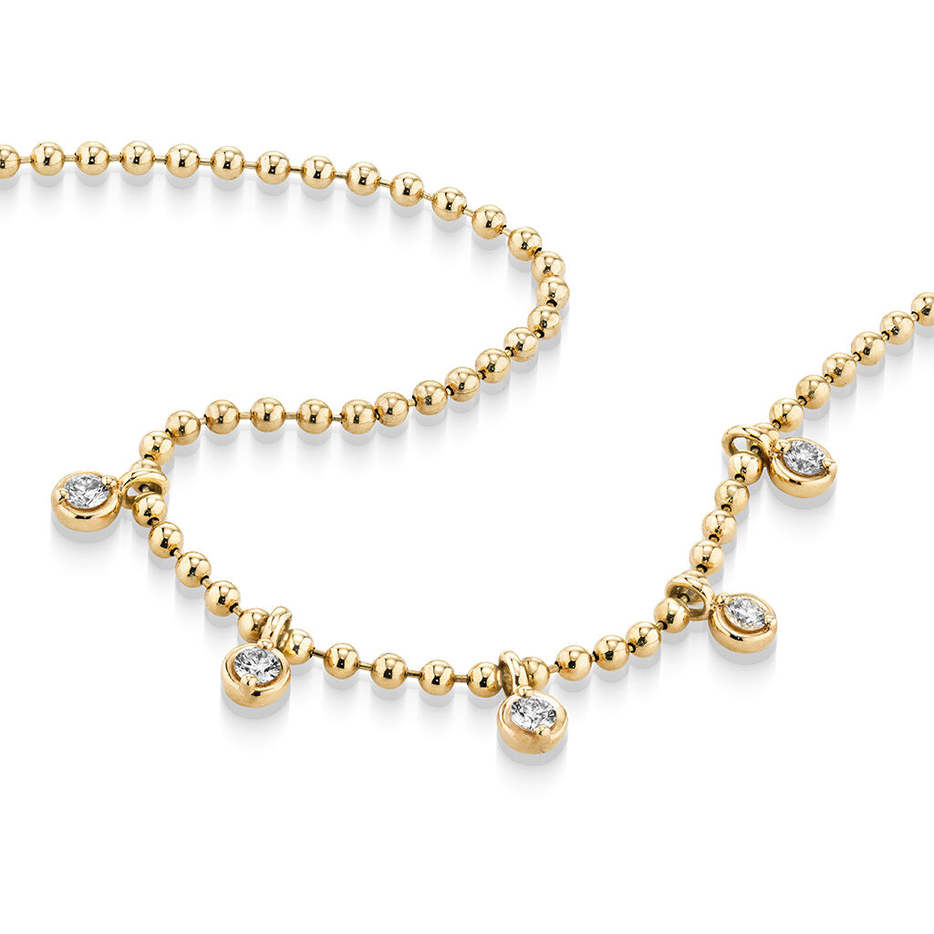 STAR JEWELRY「DIAMOND BALL CHAIN NECKLACE」|ネックレス|