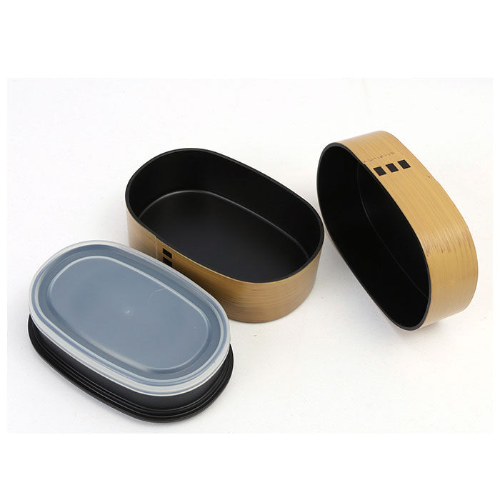 BACKYARD FAMILY「わっぱ風 弁当箱 レンジ対応 通販 二段 520ml まげわっぱ風 曲げわっぱ風 日本製 2段」|食器・キッチングッズ|